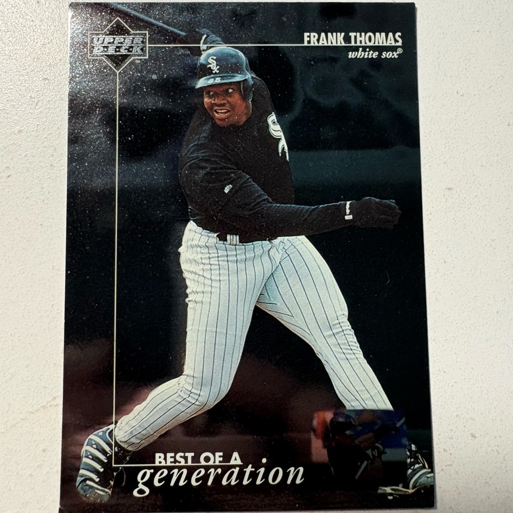 Upper Deck Frank Thomas Baseball Card- Best of a Generation Chicago Whit…